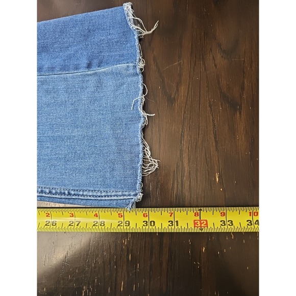 HOLLISTER HIGH-RISE‎ MEDIUM WASH PATCHWORK VINTAGE FLARE JEANS Size 00 - Picture 10 of 12